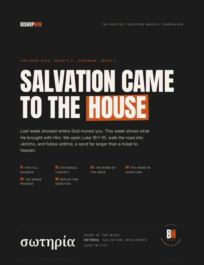 First page of Salvation Came to the House