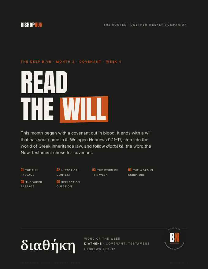 First page of Read the Will