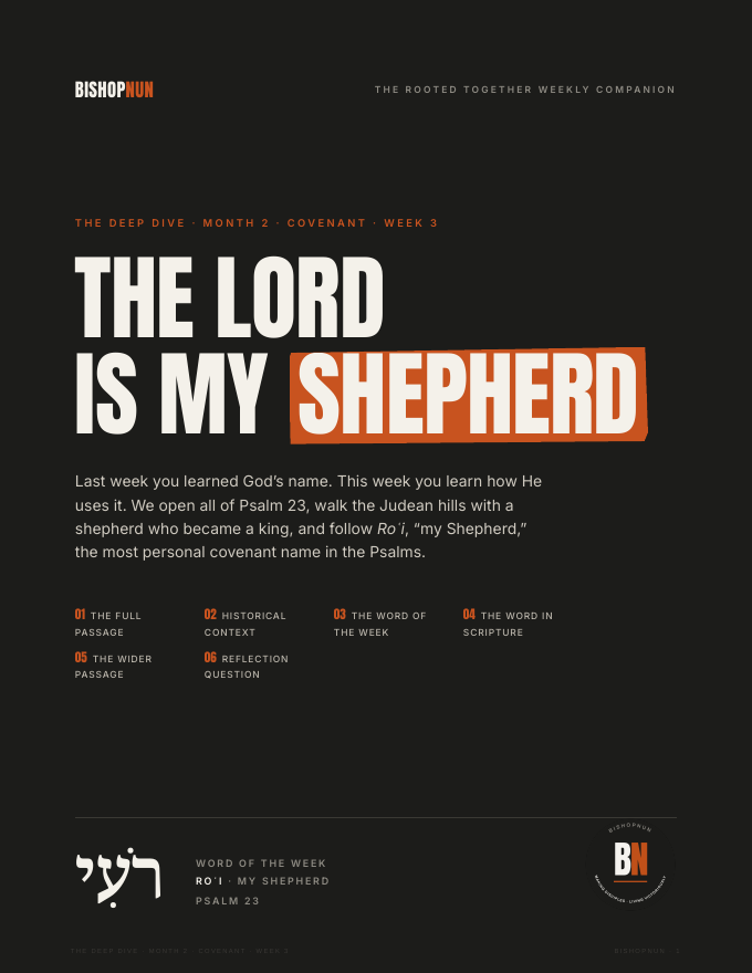 First page of The LORD Is My Shepherd