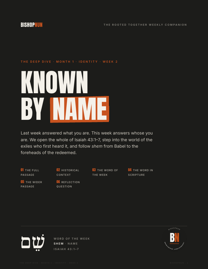 First page of Known by Name